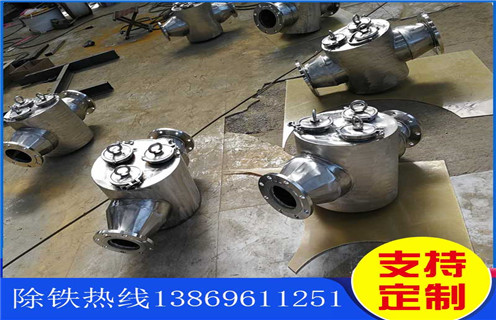 管道永磁除鐵器，天津管道式永磁自動(dòng)除鐵器方案_遠力四川液體式管道除鐵器安裝示意圖型12000高斯_可定制工作原理_安裝示意圖 
